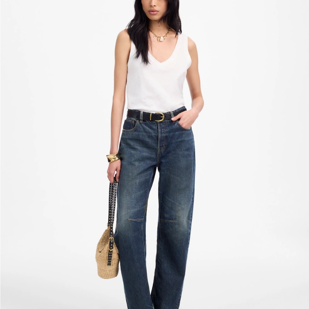 Madewell The Darted Barrel Jean Irmo Wash Size 30 Tall